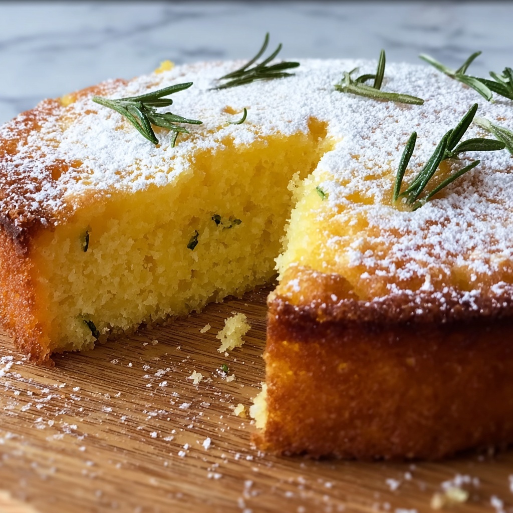 Lemon-Rosemary Olive Oil Cake: A Perfect Gluten-Free Dessert Recipe - Recipe Image