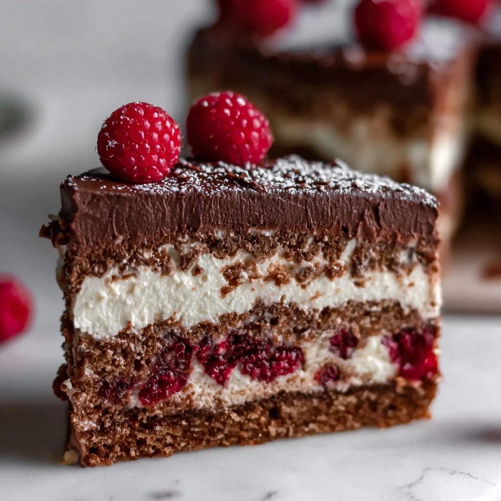 Chocolate Raspberry Mousse Cake Recipe - Recipe Image