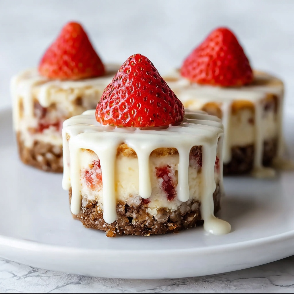 White Chocolate Strawberry Cheesecake Bites Recipe - Recipe Image