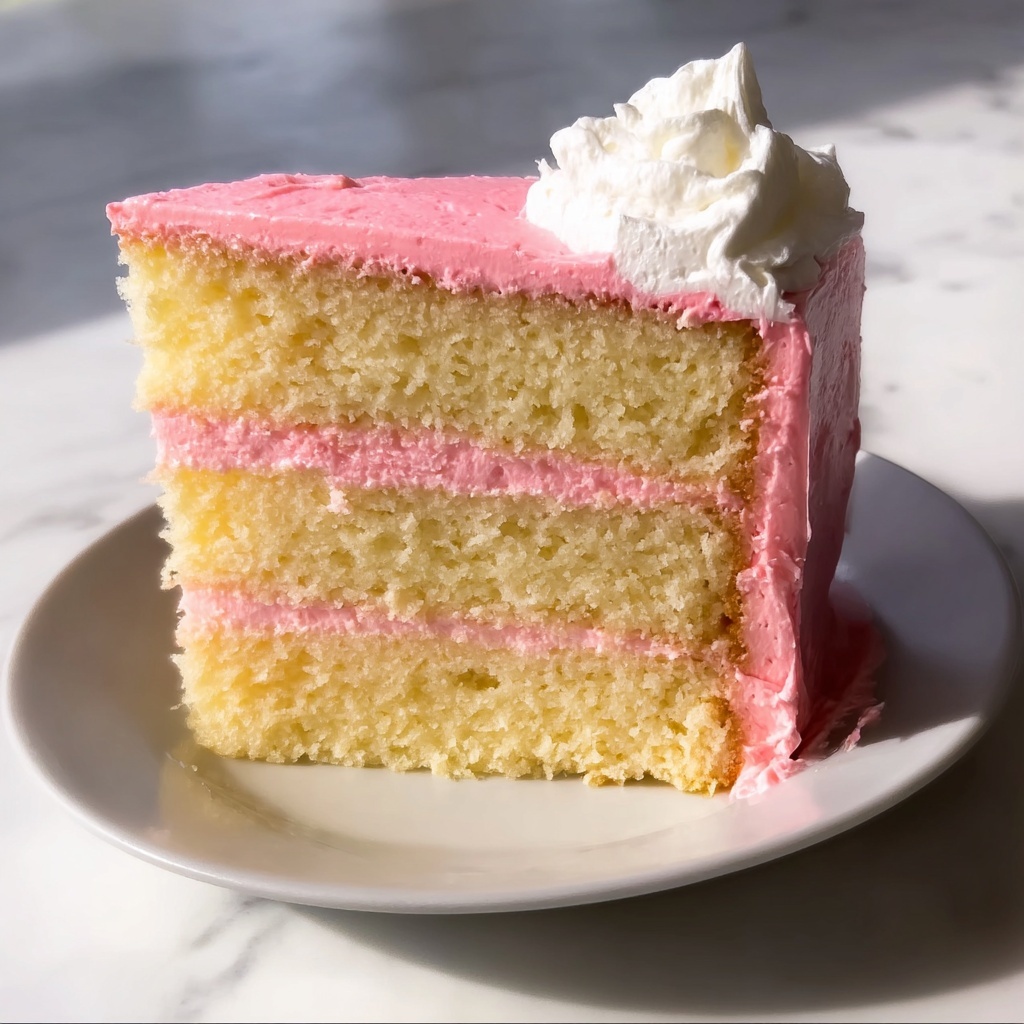 Vanilla Bean Layer Cake with Strawberry Cream Cheese Bliss Recipe - Recipe Image