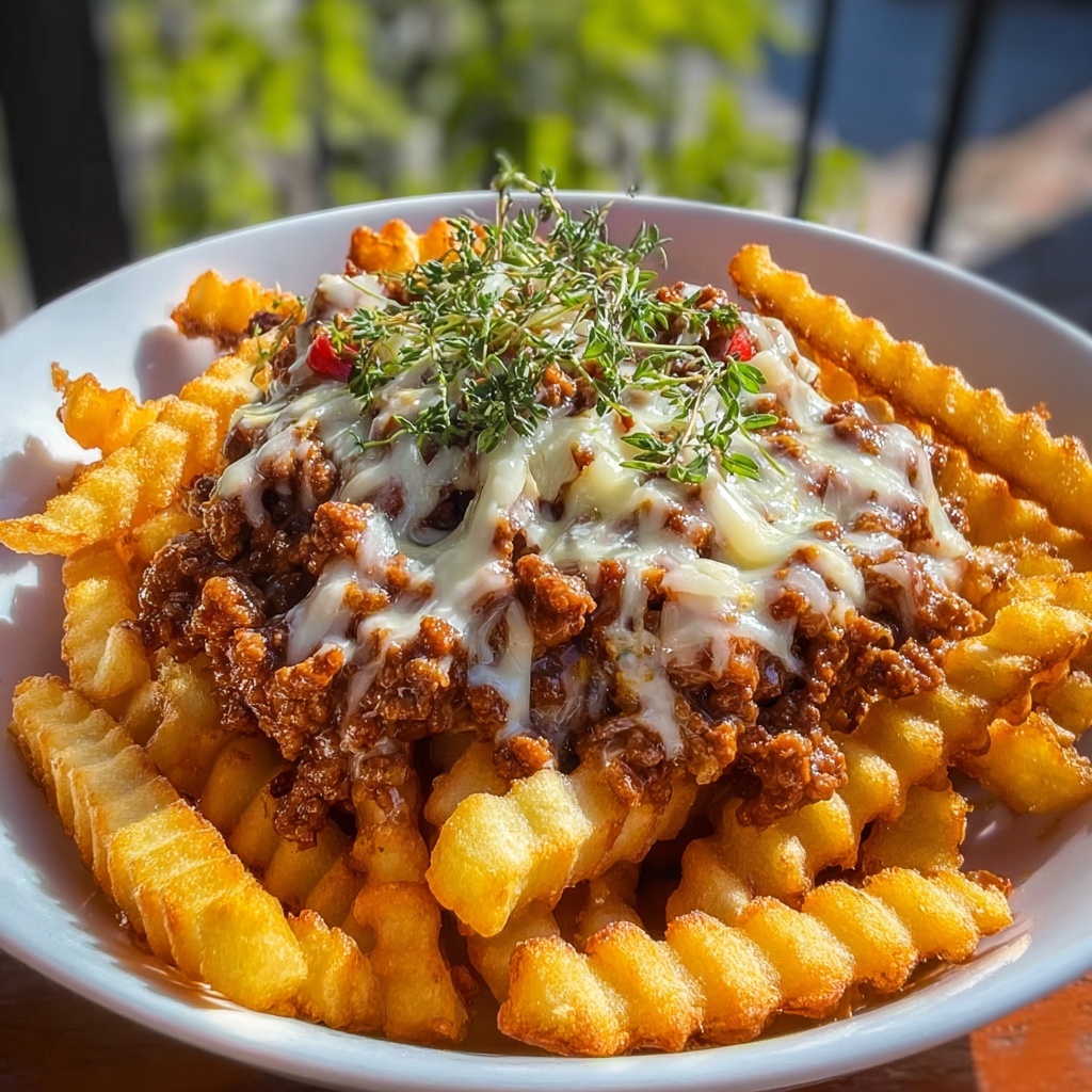 Cheesy Meat & Fries Bake: 7 Layers of Comfort Recipe - Recipe Image