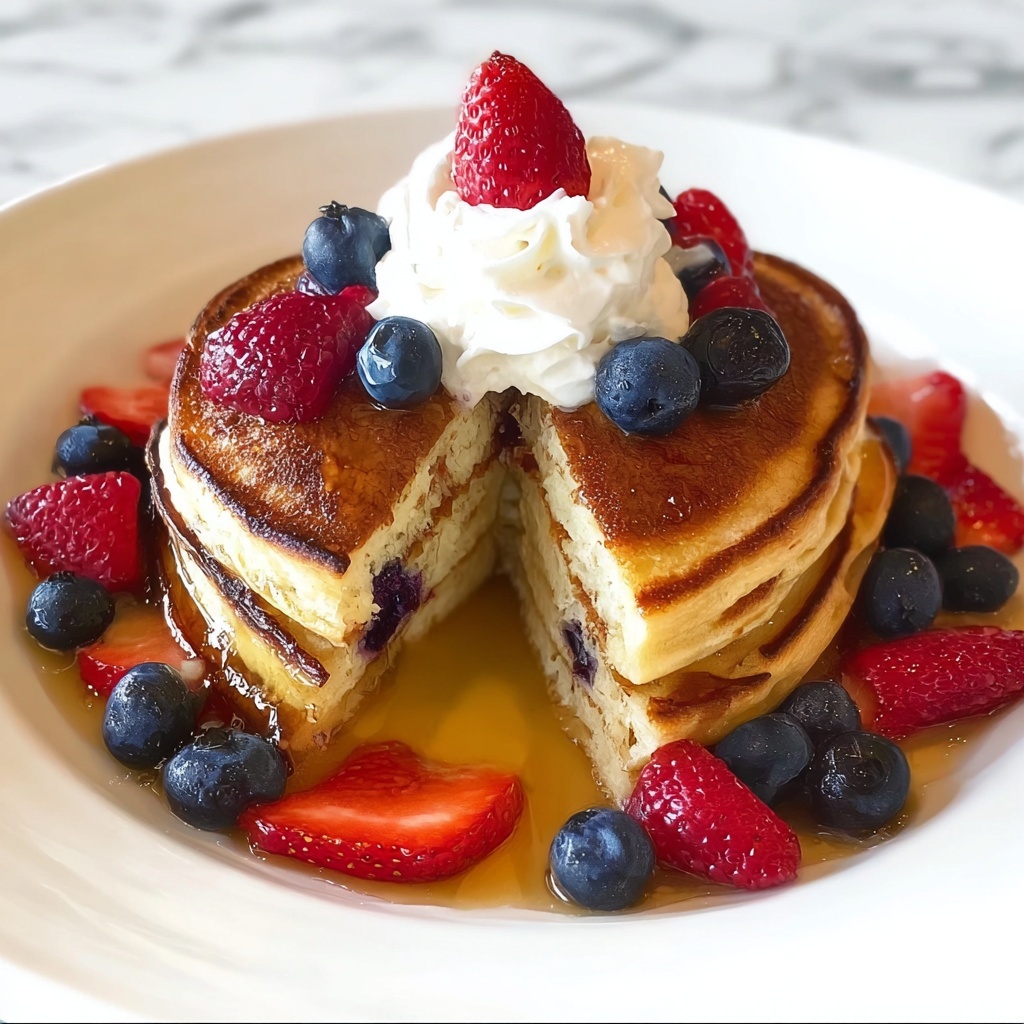 Berry Mascarpone Pancakes Recipe - Recipe Image