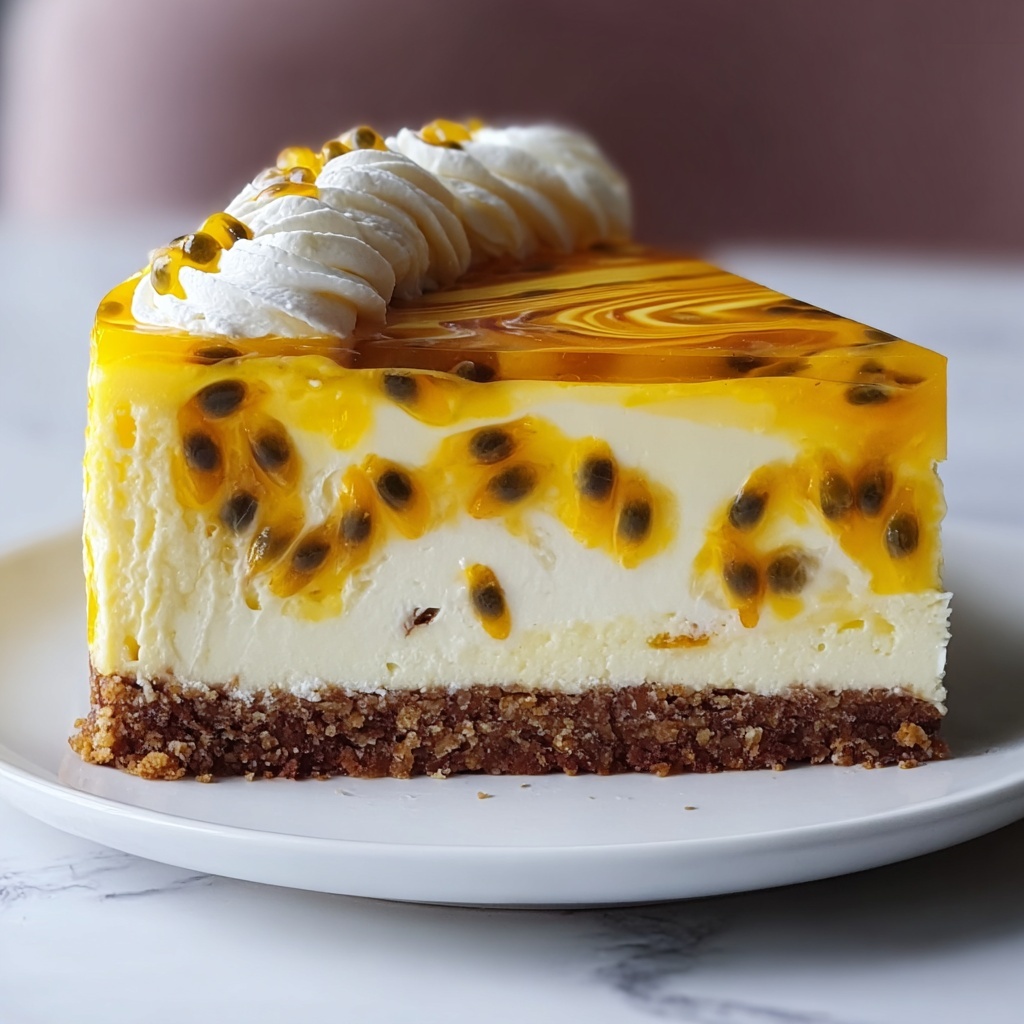 Heavenly Passion Fruit Cheesecake to Wow Your Guests Recipe - Recipe Image
