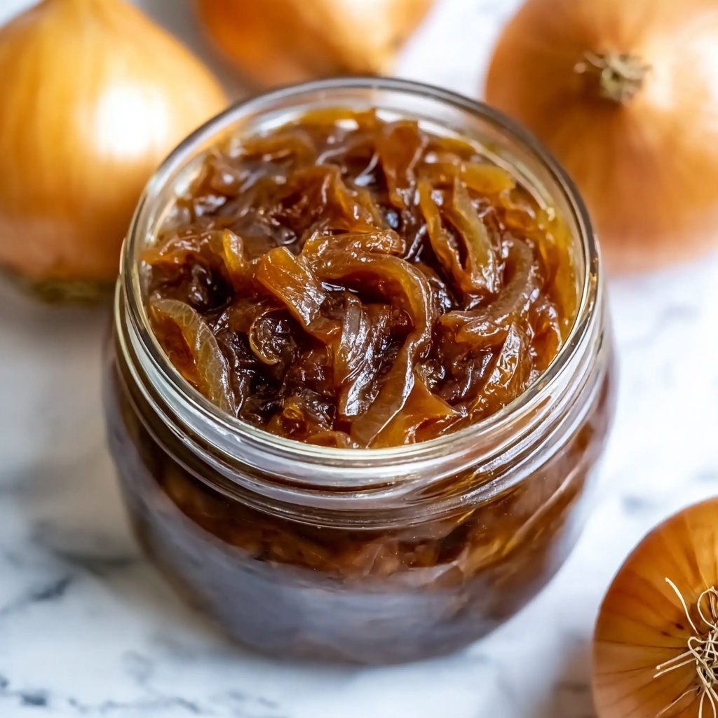 Mouthwatering Caramelized Onion Jam for Gourmet Bliss Recipe - Recipe Image