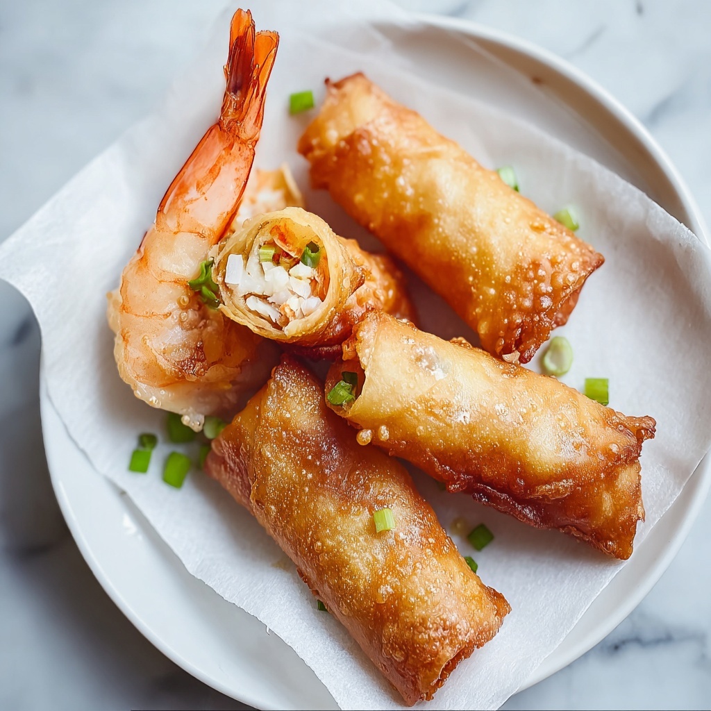 Shrimp Wrapped in Crispy Tofu Skin Recipe - Recipe Image