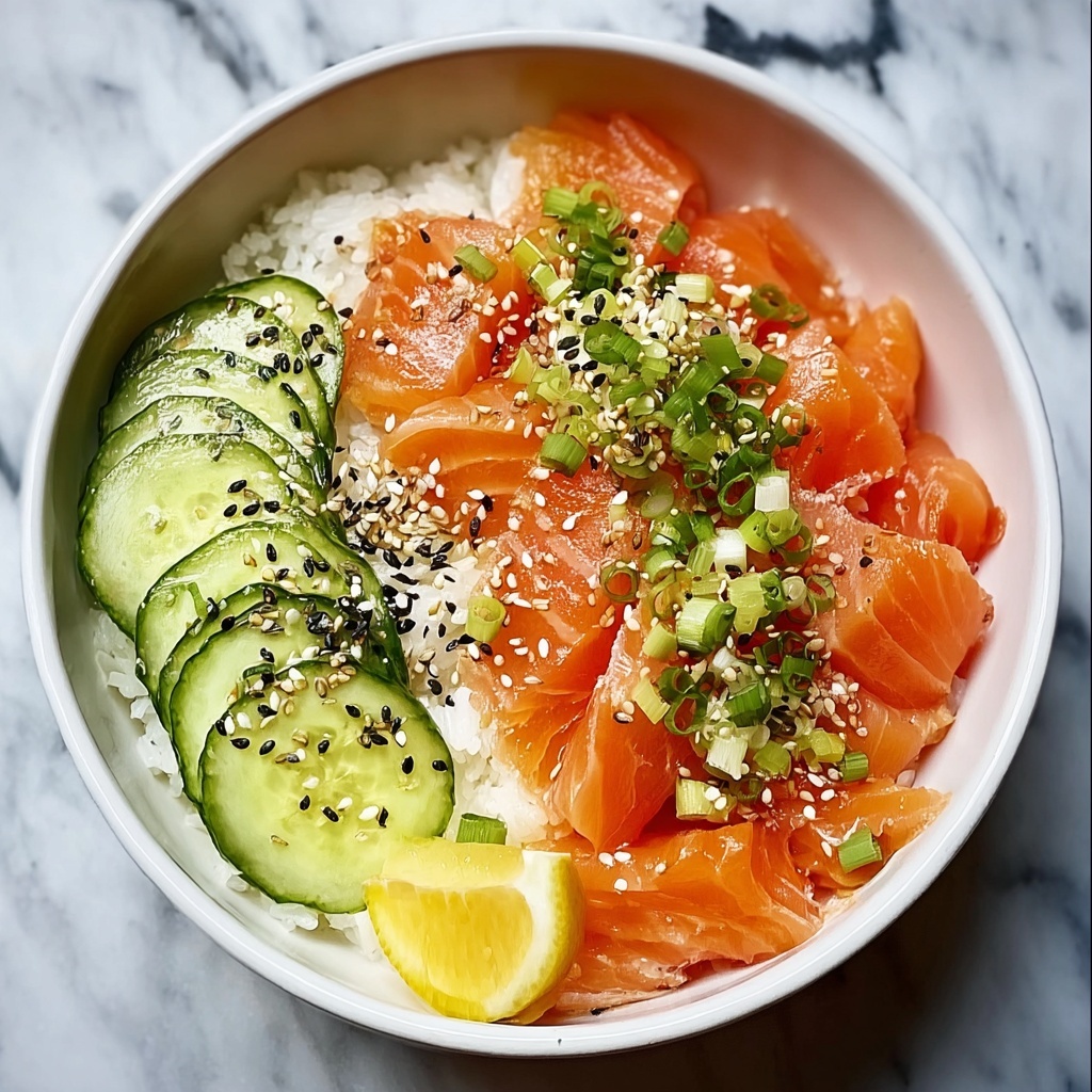 Quick Miso Soy Salmon Sashimi Bowl Recipe - Recipe Image