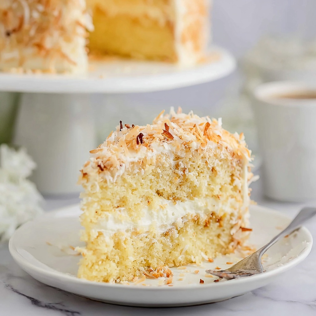 Coconut Custard Cake Recipe - Recipe Image