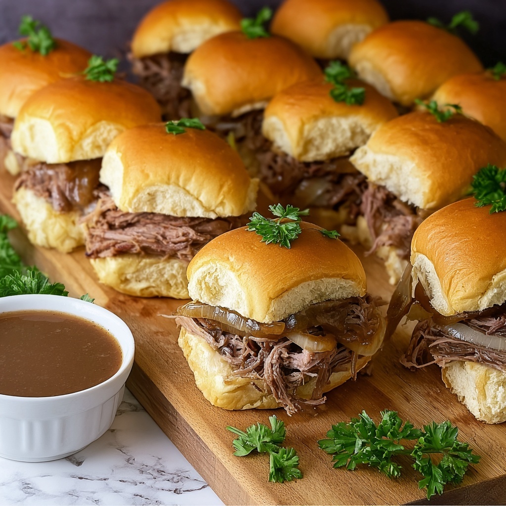 French Dip Sliders Recipe - Recipe Image