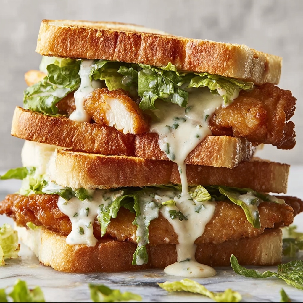 Crispy Chicken Caesar Sandwiches That Beat Fast Food Anytime Recipe - Recipe Image