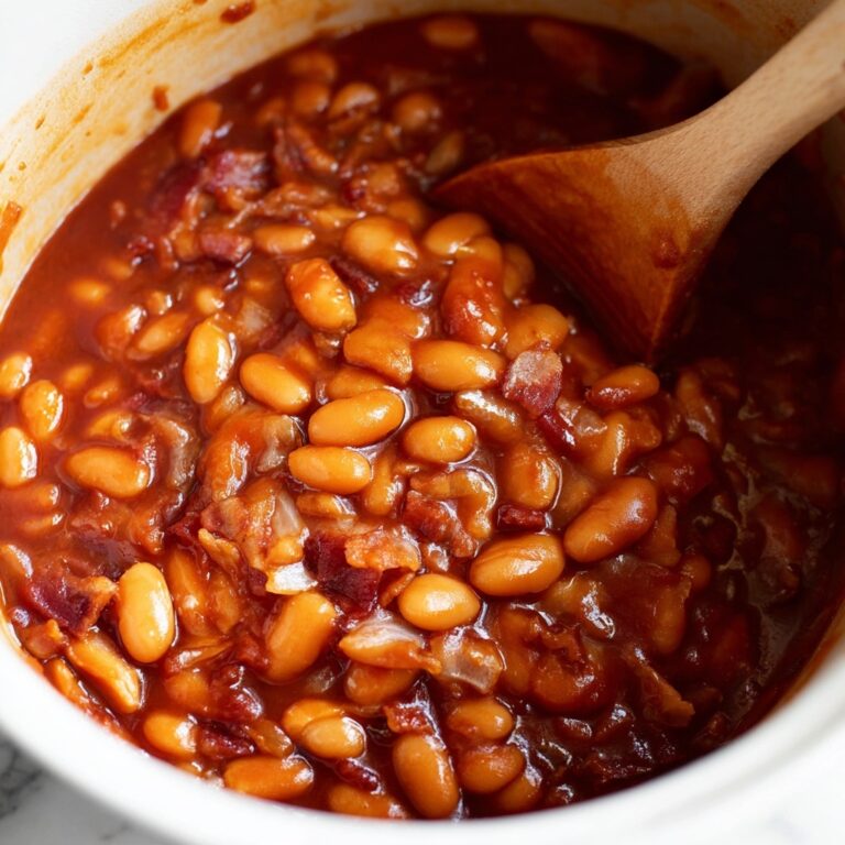 Crockpot Baked Beans with Bacon and Brown Sugar Recipe