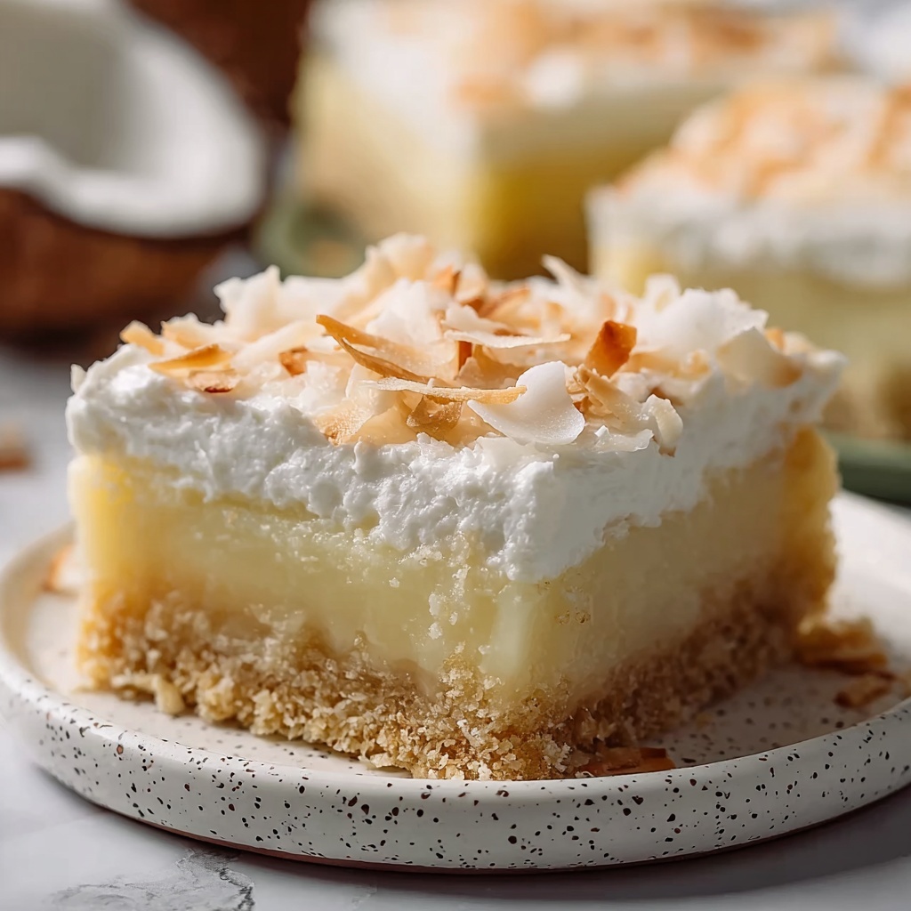Island Coconut Cream Bars Recipe - Recipe Image