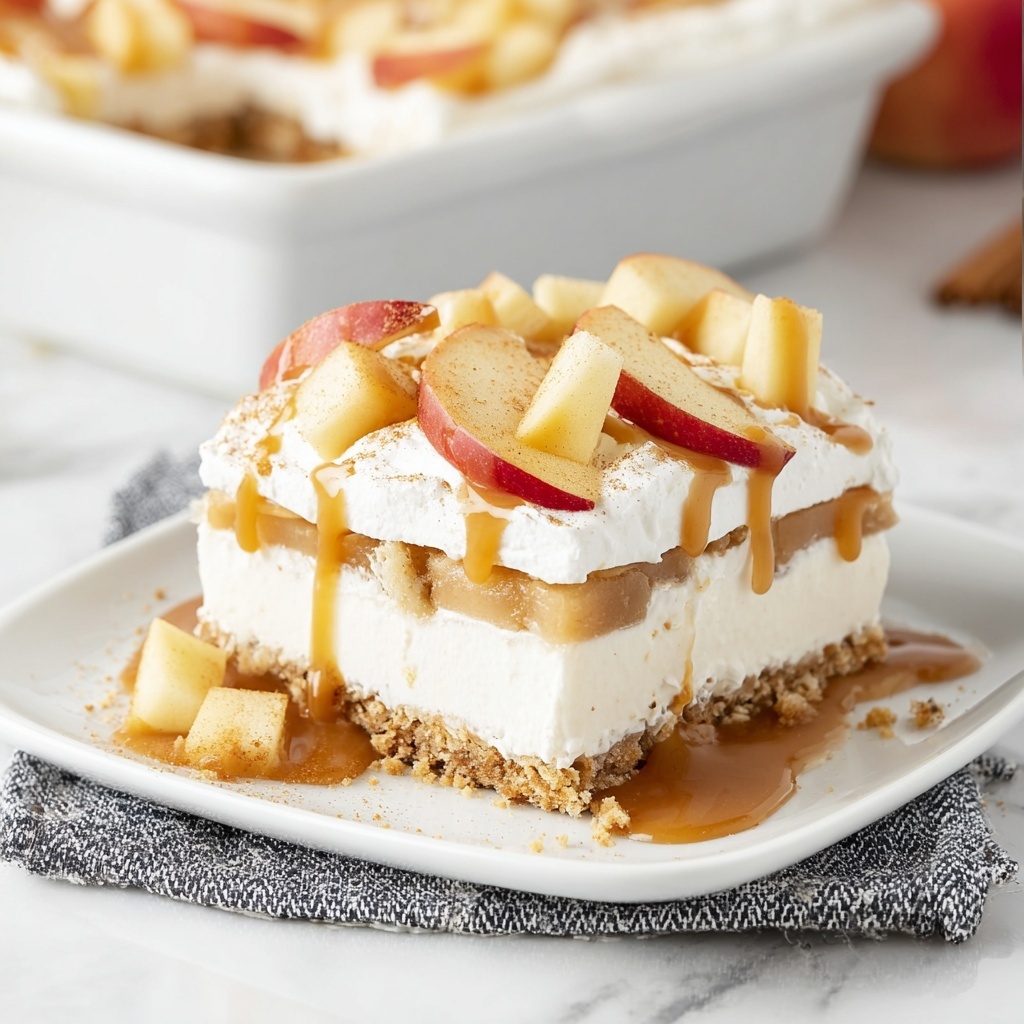 Apple Delight Cheesecake with Spiced Caramel Apple Topping Recipe - Recipe Image