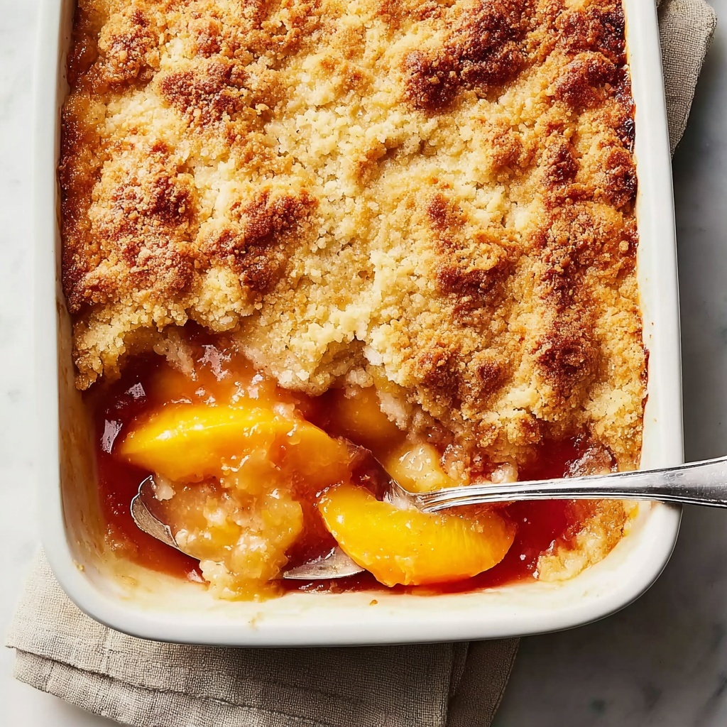 Delicious Easy Peach Cobbler You'll Want Every Night Recipe - Recipe Image