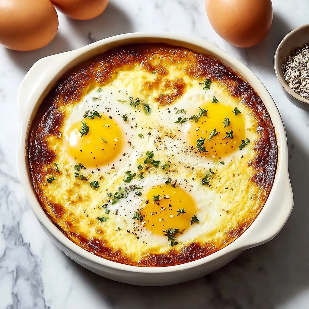 Baked Feta Eggs with Cherry Tomatoes and Spinach Recipe - Recipe Image