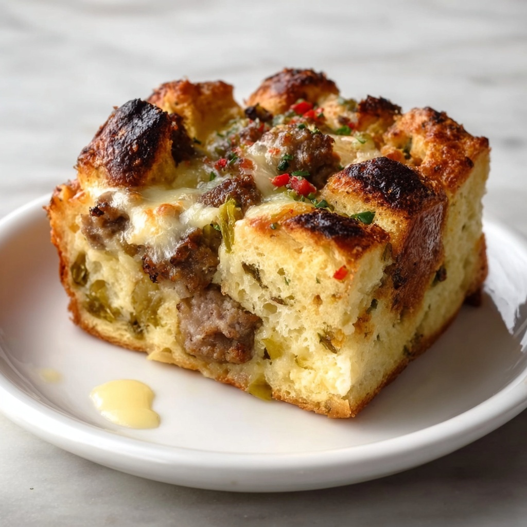 Savory Sausage and Herb Bread Bake Recipe - Recipe Image