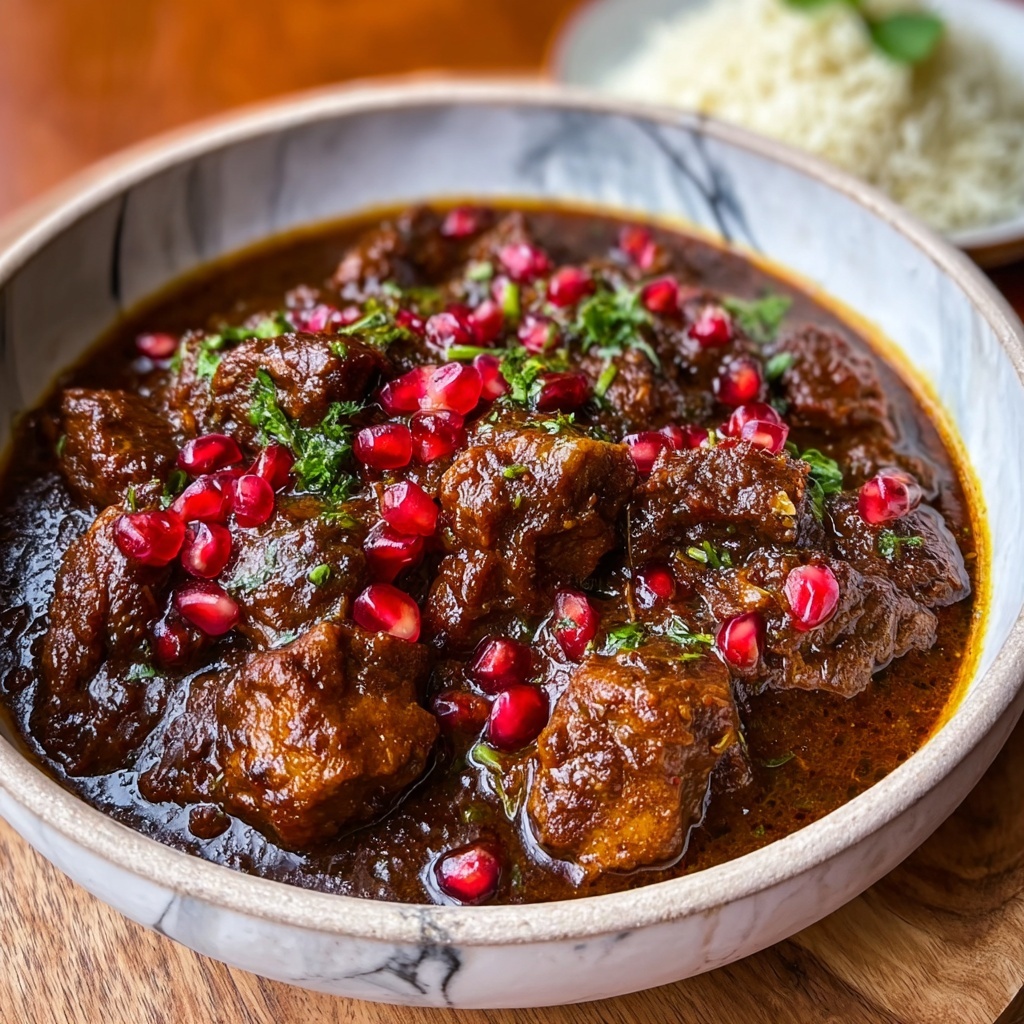 Persian-Style Pomegranate Chicken Stew (Fesenjan) Recipe - Recipe Image