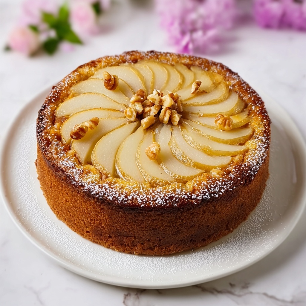 Almond Pear Cake Recipe - Recipe Image