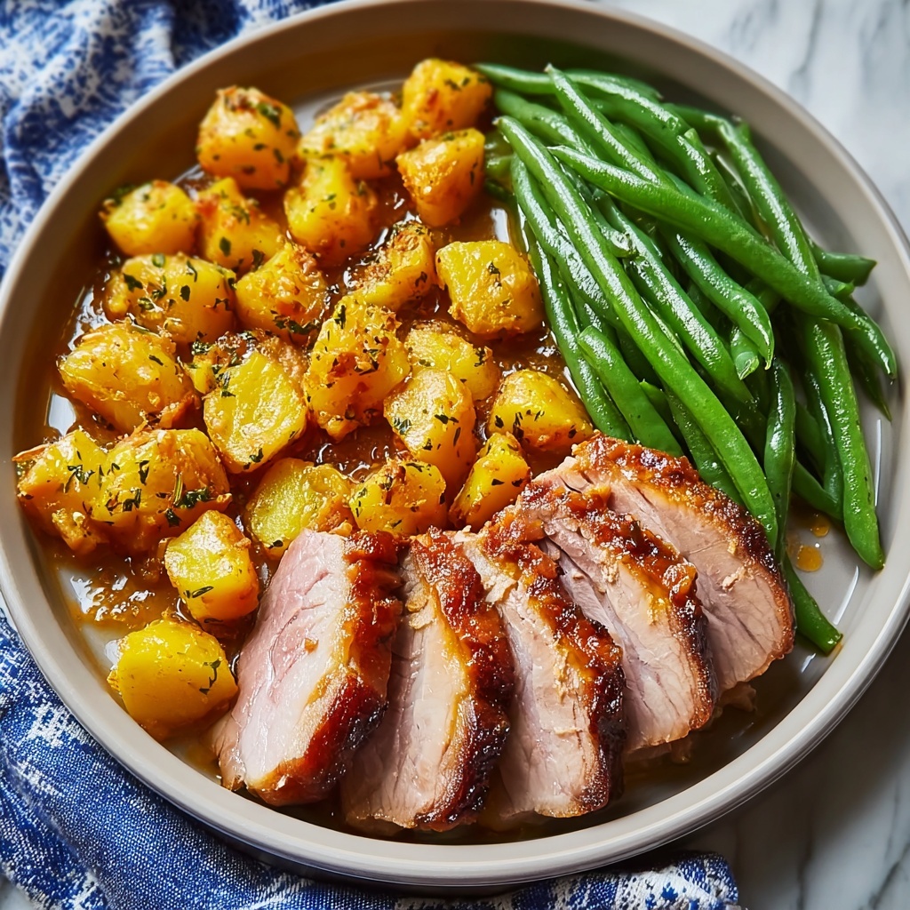Crockpot Ham, Green Beans, and Potatoes Recipe - Recipe Image