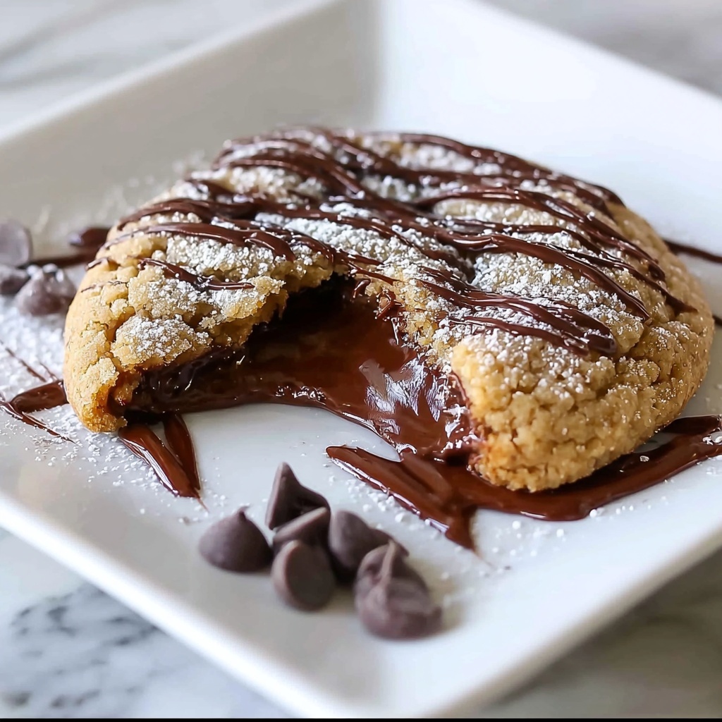 Nutella-Stuffed Deep Dish Churro Skillet Cookie Recipe - Recipe Image