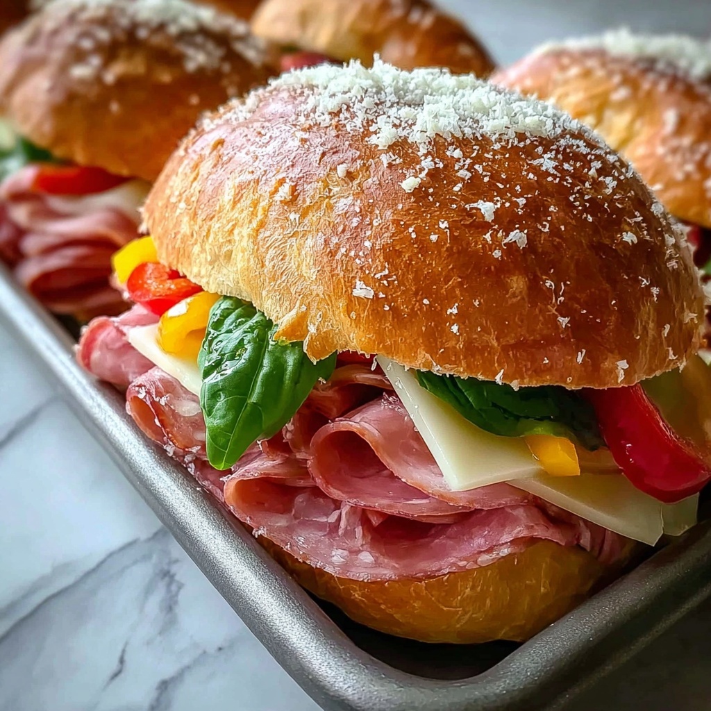 Hot Italian Sub Sliders Recipe - Recipe Image