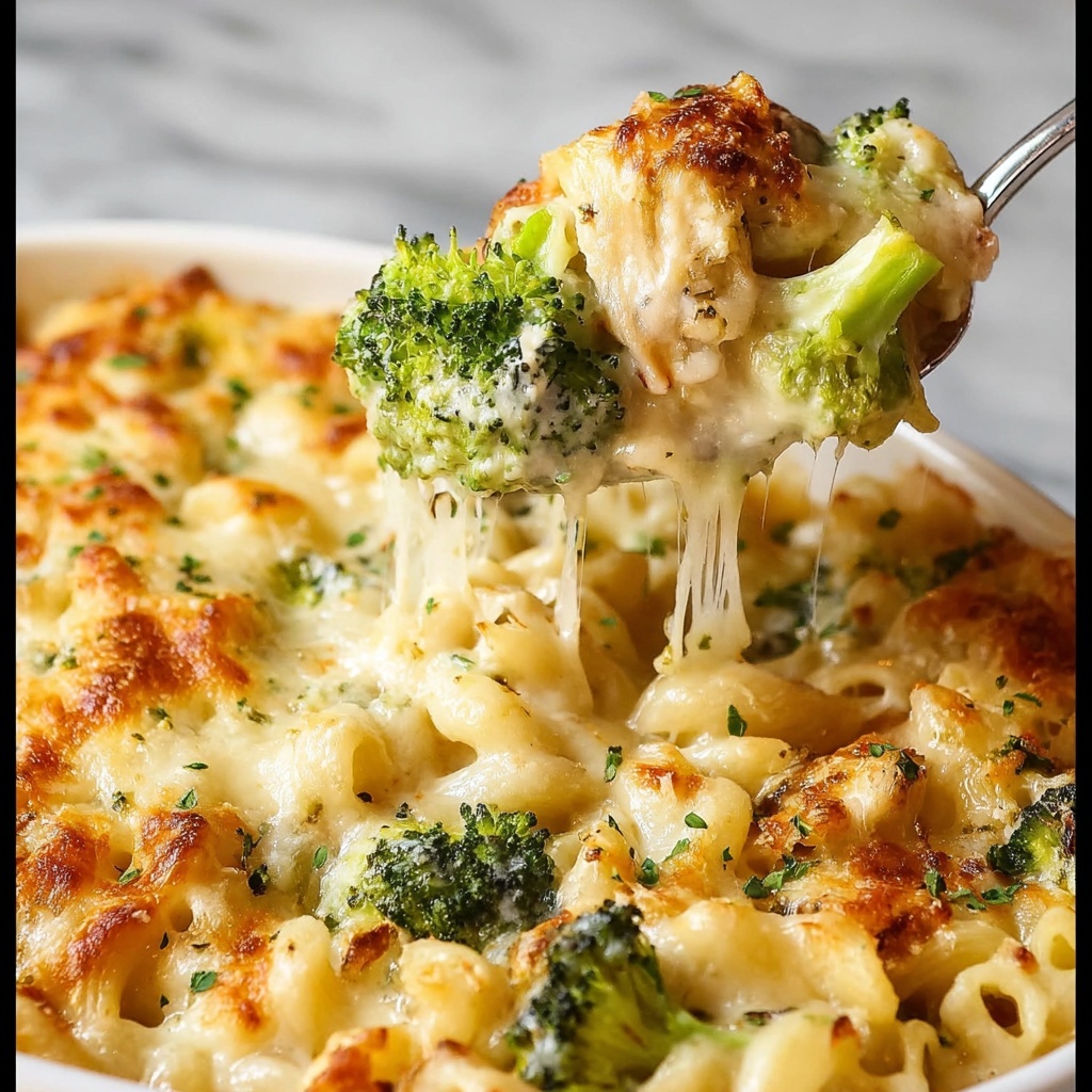 Healthy Chicken Broccoli Pasta Casserole Recipe - Recipe Image