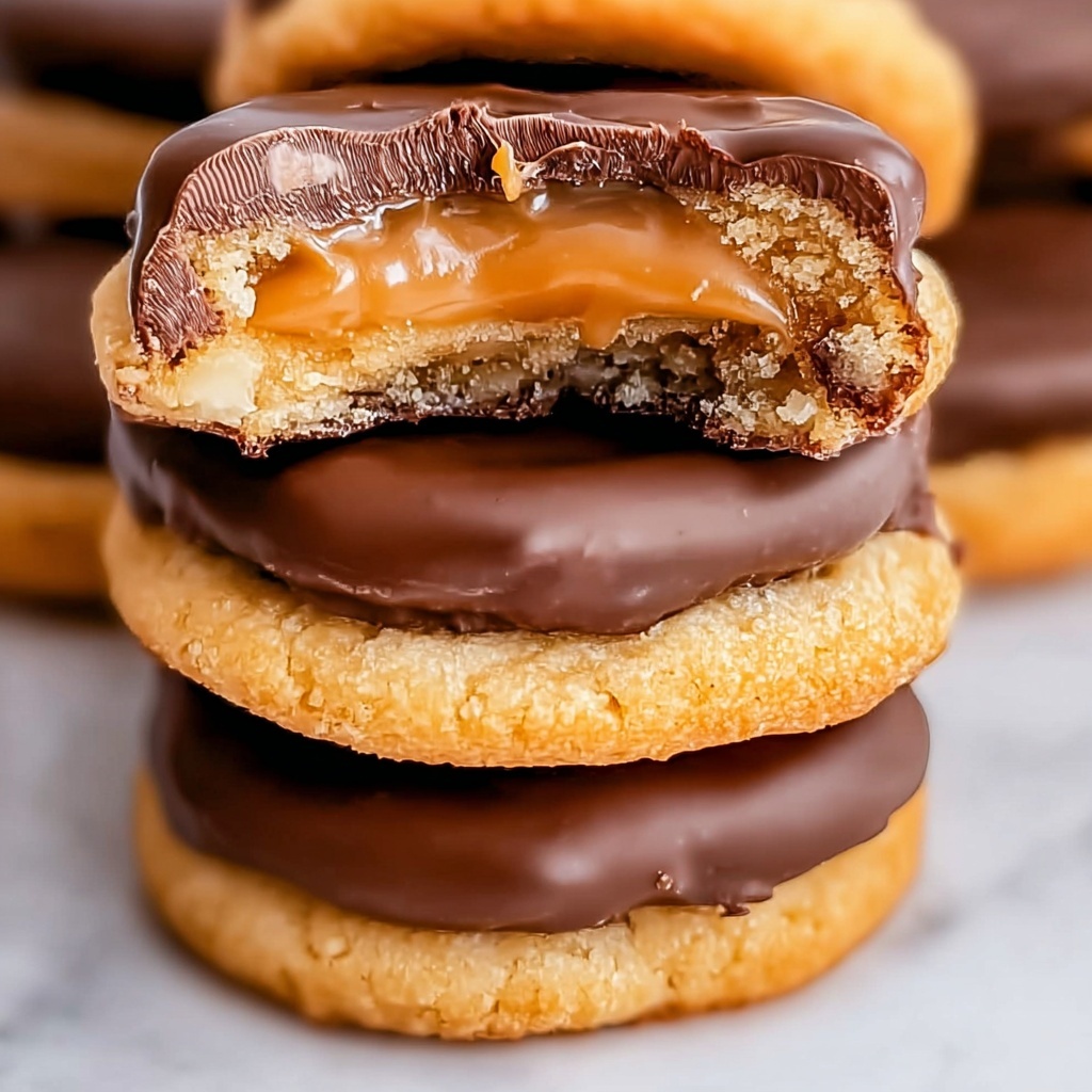 Twix-Style Cookies: Indulgent Caramel-Chocolate Treats Recipe - Recipe Image