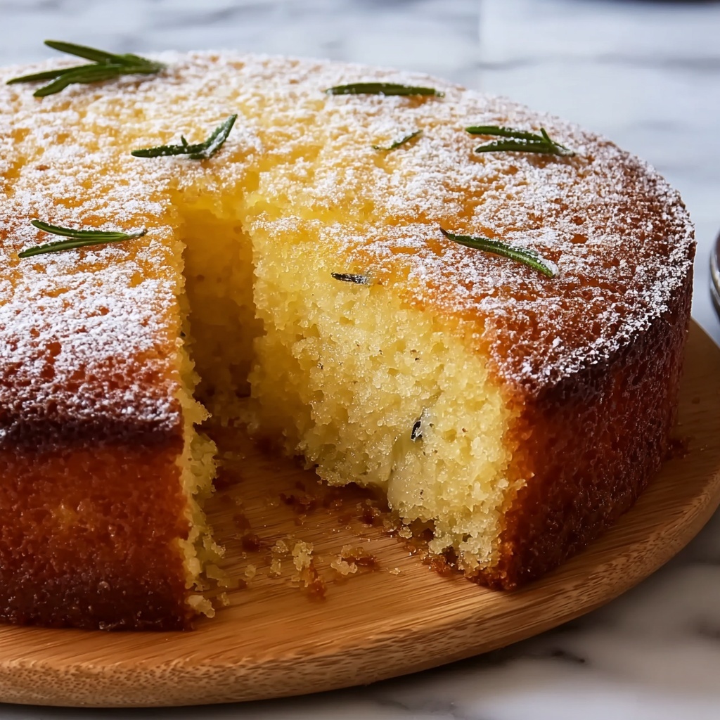 Lemon-Rosemary Olive Oil Cake: A Perfect Gluten-Free Dessert Recipe - Recipe Image