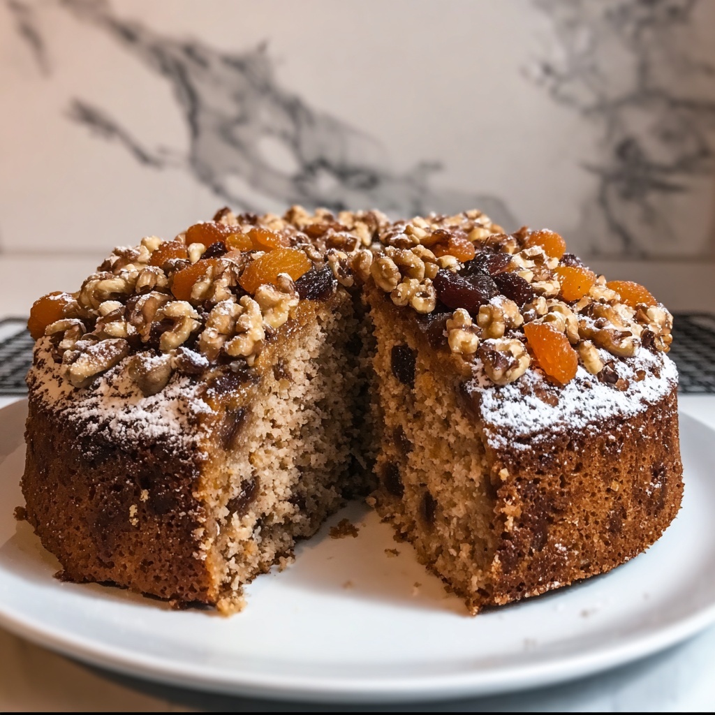 Orange and Date Cake with Walnuts Recipe - Recipe Image