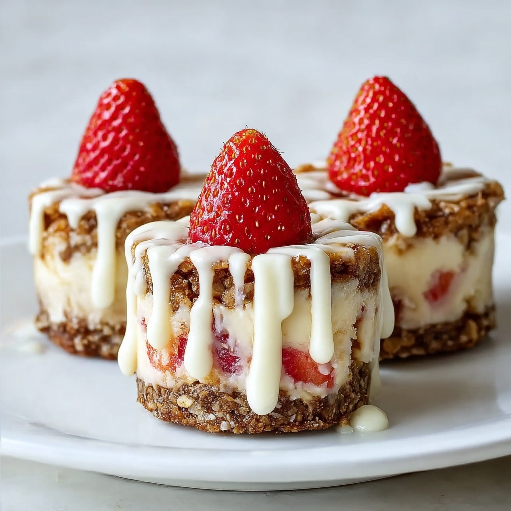 White Chocolate Strawberry Cheesecake Bites Recipe - Recipe Image