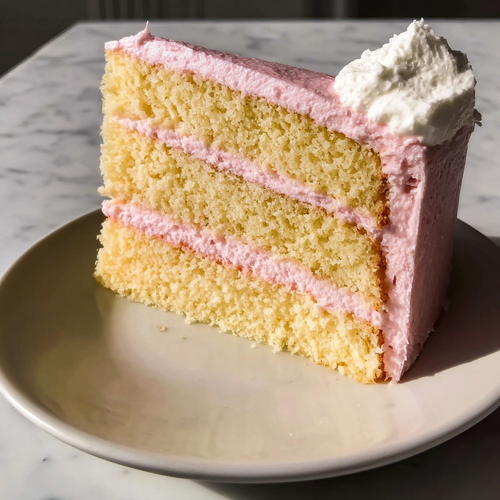 Vanilla Bean Layer Cake with Strawberry Cream Cheese Bliss Recipe - Recipe Image