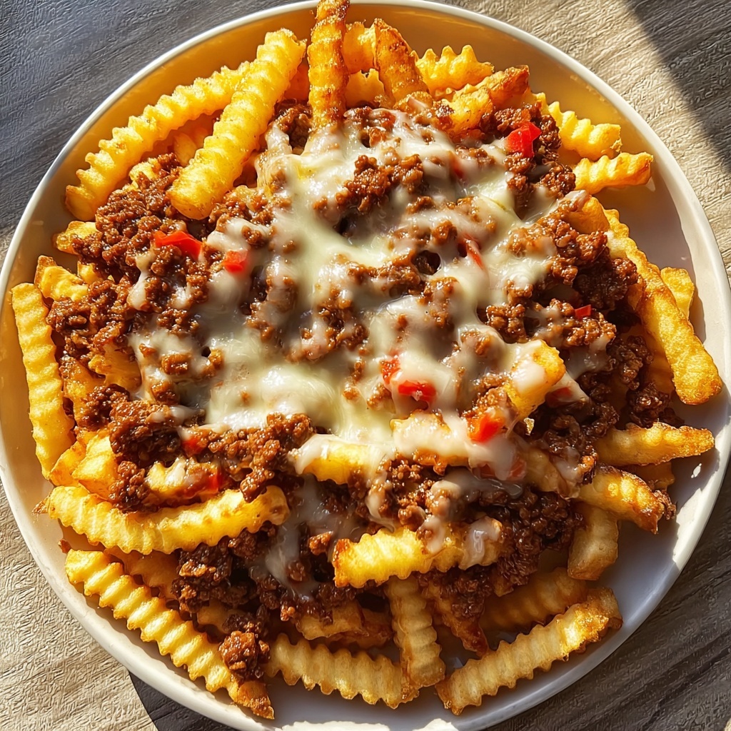 Cheesy Meat & Fries Bake: 7 Layers of Comfort Recipe - Recipe Image
