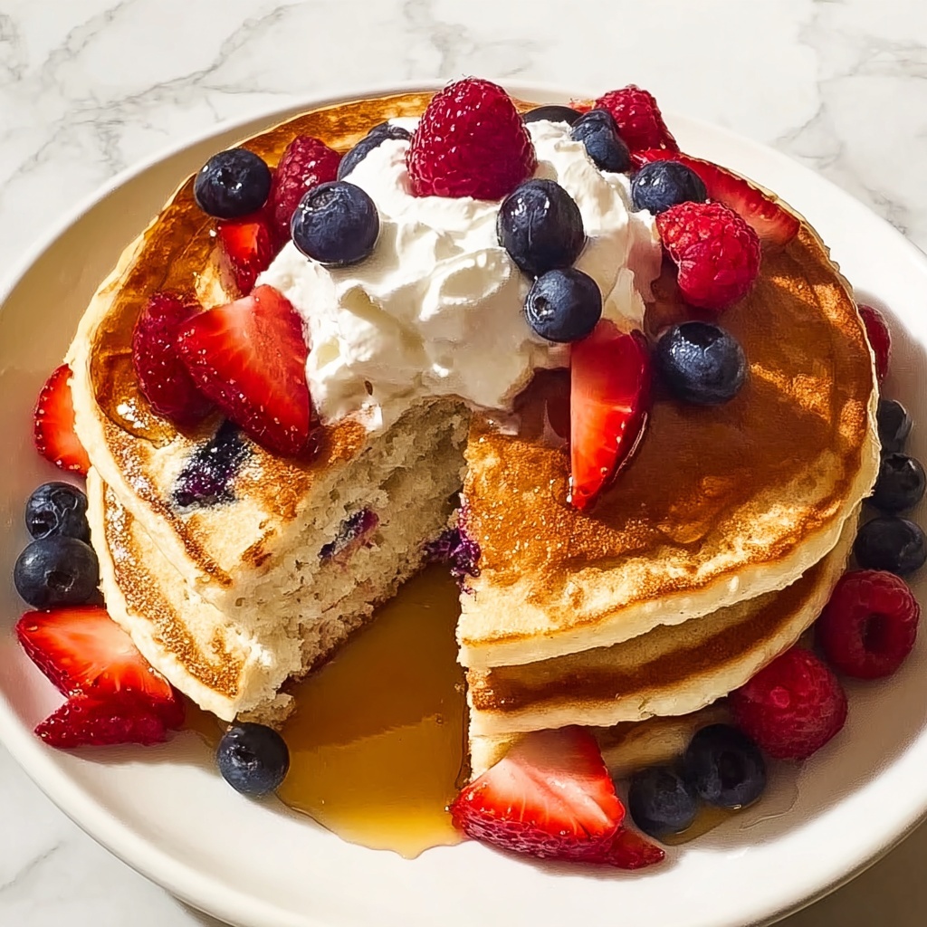 Berry Mascarpone Pancakes Recipe - Recipe Image