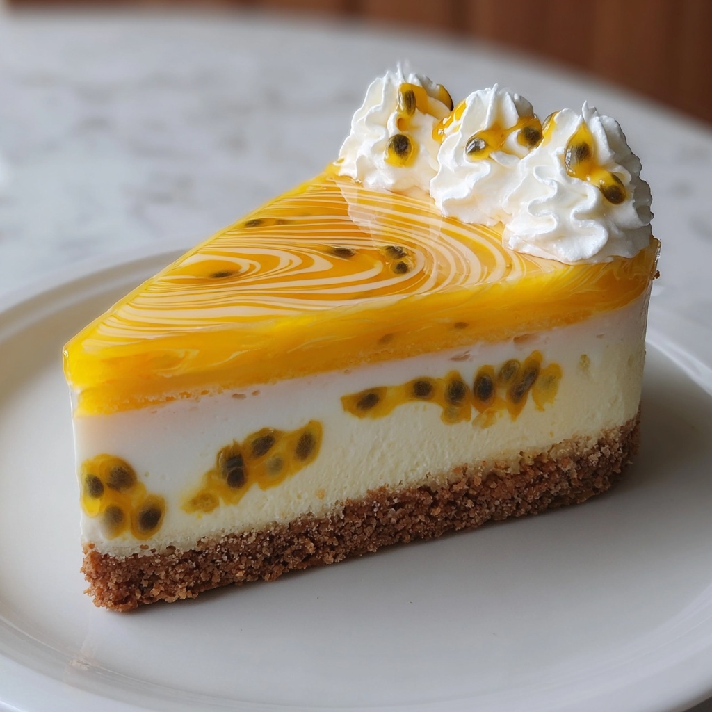 Heavenly Passion Fruit Cheesecake to Wow Your Guests Recipe - Recipe Image