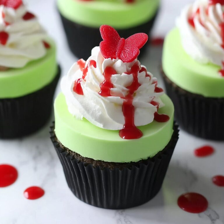 Grinch Mini Cheesecakes That Steal the Holiday Show Recipe