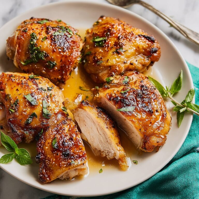 Baked Chicken Thighs with Garlic, Paprika, and Rosemary Recipe
