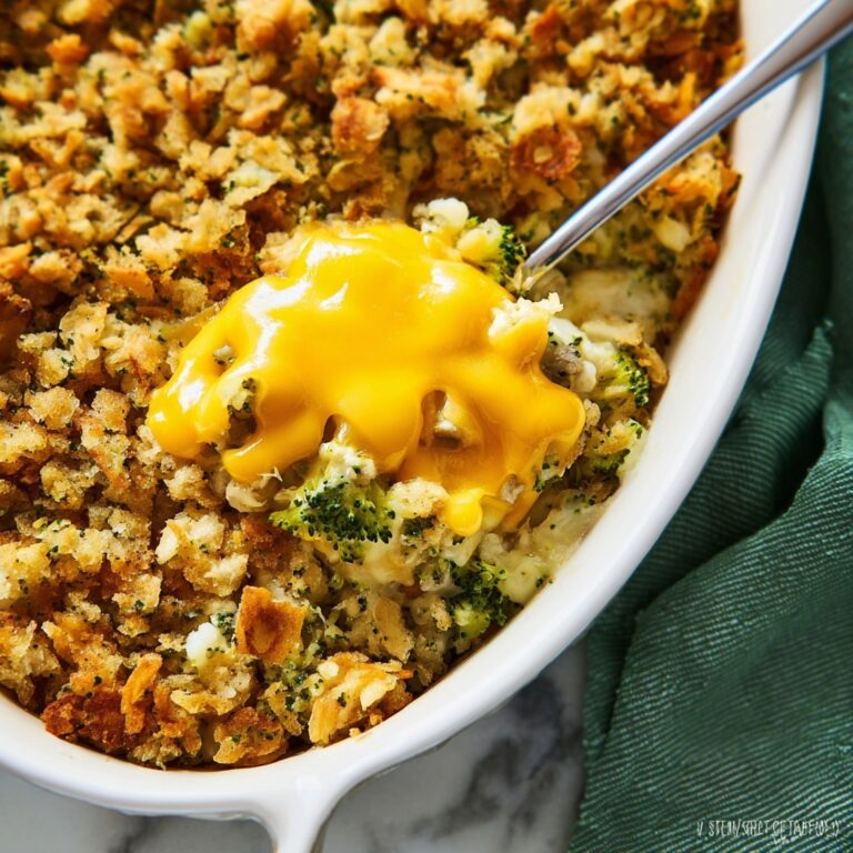 Cheesy Stuffing Casserole Recipe