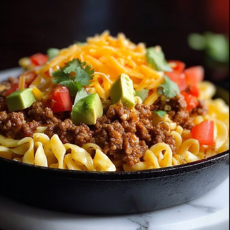 Cheesy Beef Taco Pasta Recipe