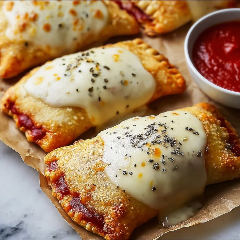 Homemade Easy Cheesy Pizza Pockets Recipe