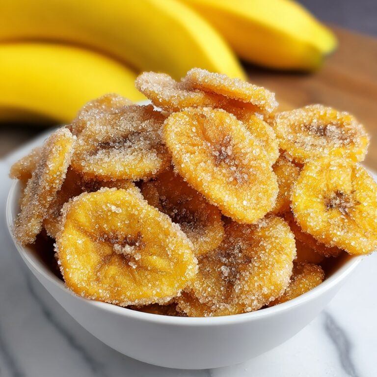 Cinnamon Sugar Air Fryer Banana Chips Recipe