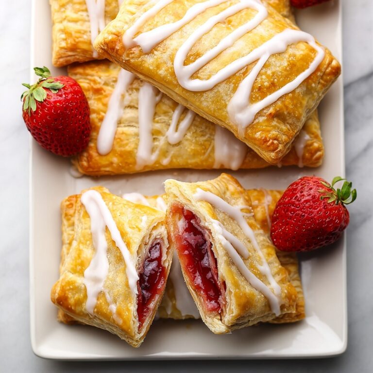Easy Strawberry Toaster Strudels with Icing Recipe