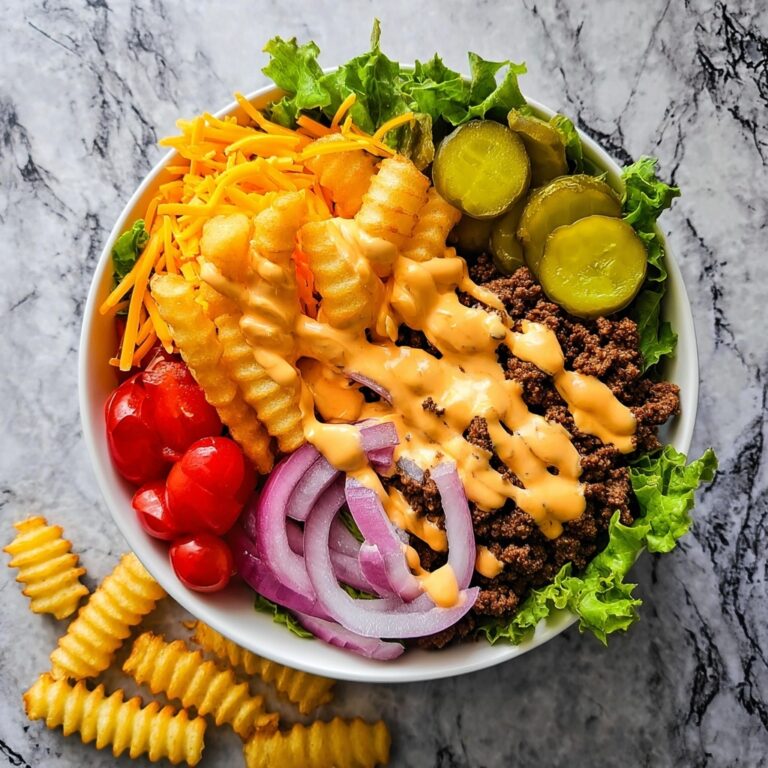 Cheeseburger Bowls with Copycat Big Mac Sauce Recipe