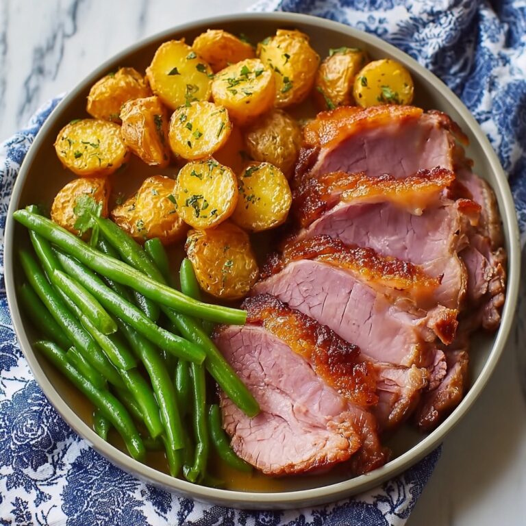 Crockpot Ham, Green Beans, and Potatoes Recipe