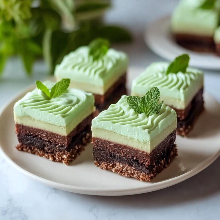 Mint Chocolate Brownies with Peppermint Ganache Recipe