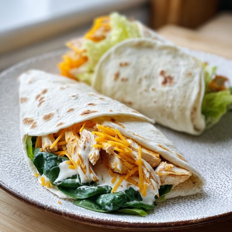 Buffalo Chicken Caesar Salad Wraps Recipe