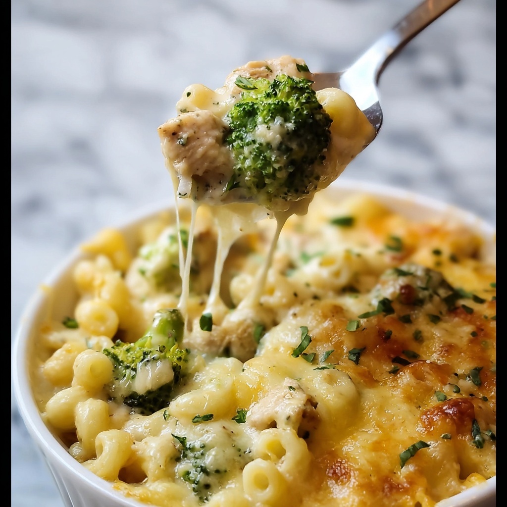 Healthy Chicken Broccoli Pasta Casserole Recipe - Recipe Image