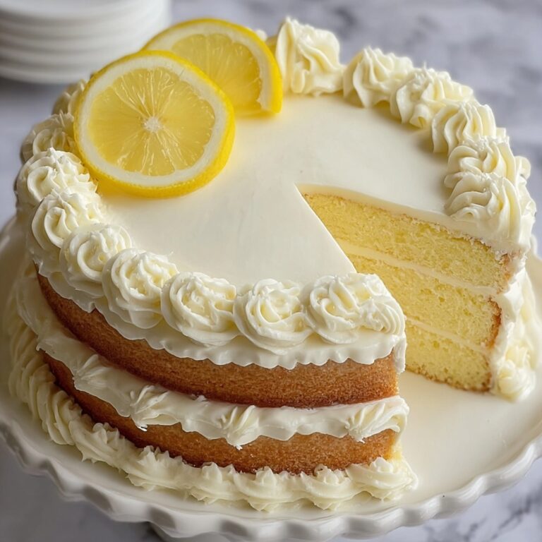 Italian Lemon Cream Cake Recipe