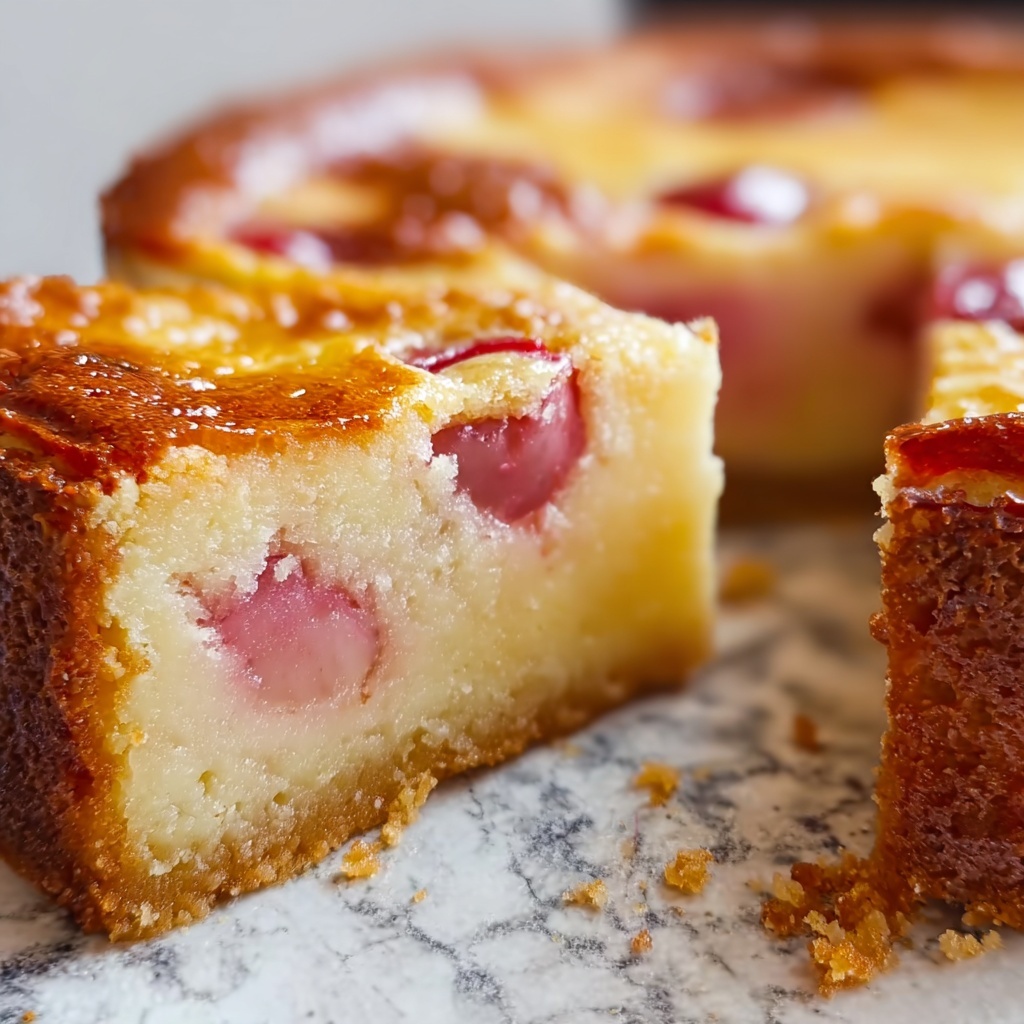 Heavenly Rhubarb Marzipan Cake Recipe - Recipe Image