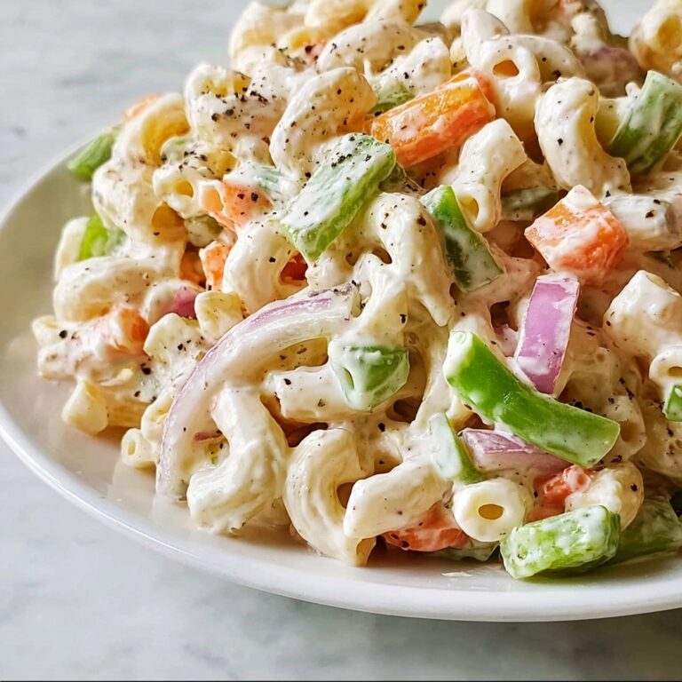 Cheddar Sour Cream Macaroni Salad Recipe