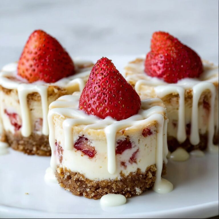 White Chocolate Strawberry Cheesecake Bites Recipe