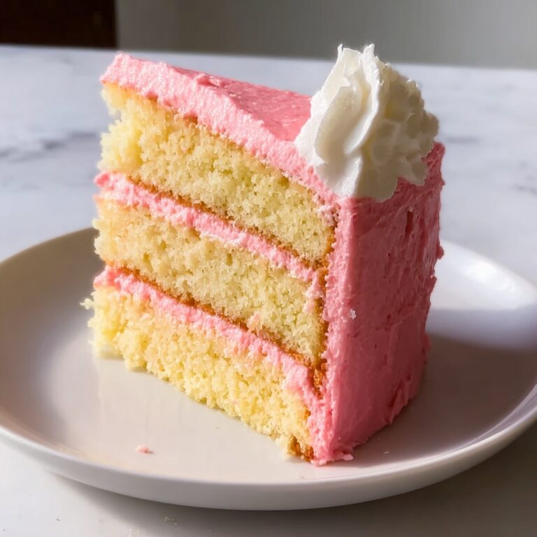 Vanilla Bean Layer Cake with Strawberry Cream Cheese Bliss Recipe